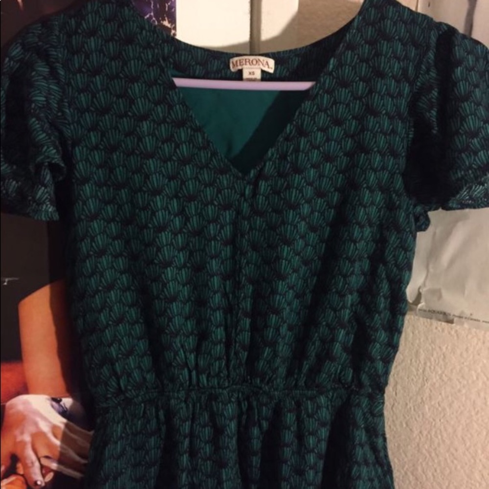 Teal 🐚 Shell Dress